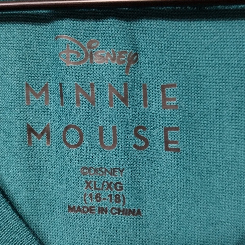 NWT Disney Minnie Mouse Lounge Top Women's XL Green Casual Comfy Holiday - Picture 8 of 9